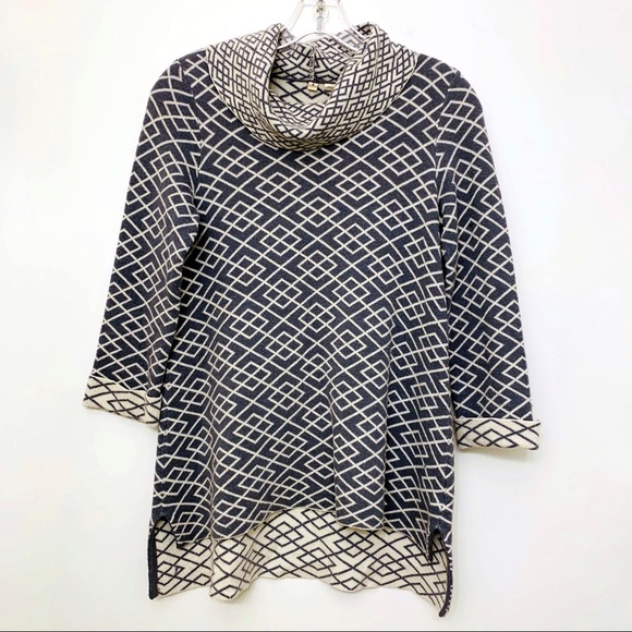 ANTHRO MOTH GRAY COWLED GALENA PULLOVER SWEATER - Picture 4 of 8